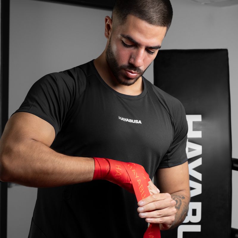 Бинти боксерські Hayabusa Deluxe Jacquard Handwraps 450 см red 6