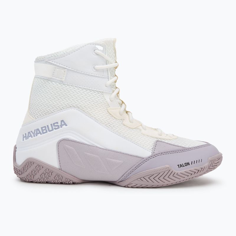 Кросівки боксерські Hayabusa Talon Boxing white/lavender 2
