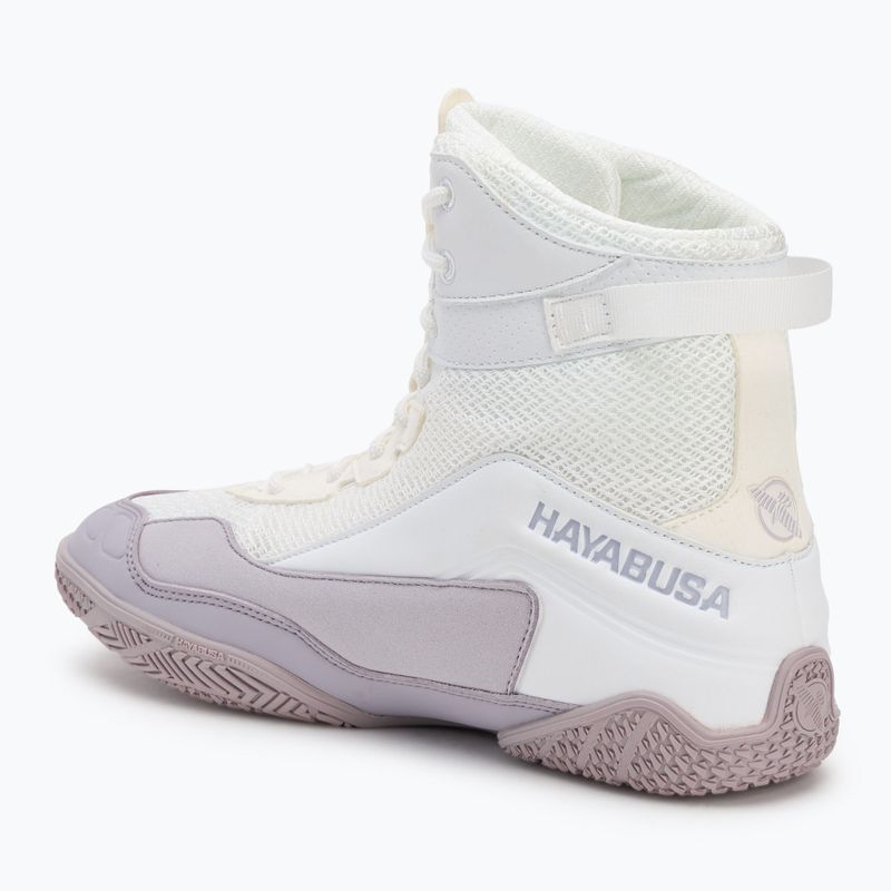 Кросівки боксерські Hayabusa Talon Boxing white/lavender 3