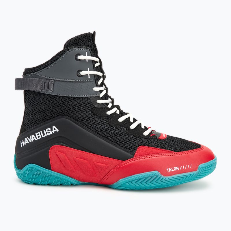 Кросівки боксерські чоловічі Hayabusa Talon Boxing black/red 2