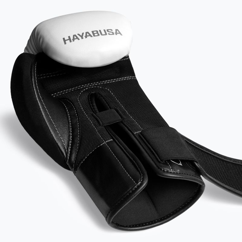 Рукавиці боксерські Hayabusa E1 Boxing white/silver 2