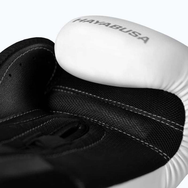 Рукавиці боксерські Hayabusa E1 Boxing white/silver 3
