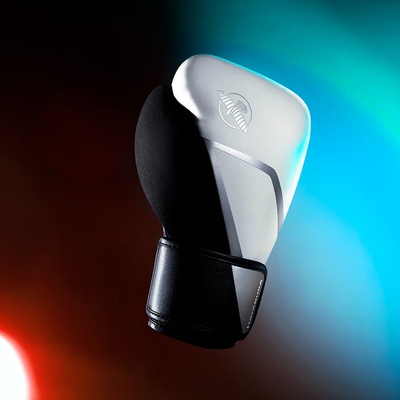 Рукавиці боксерські Hayabusa E1 Boxing white/silver 4