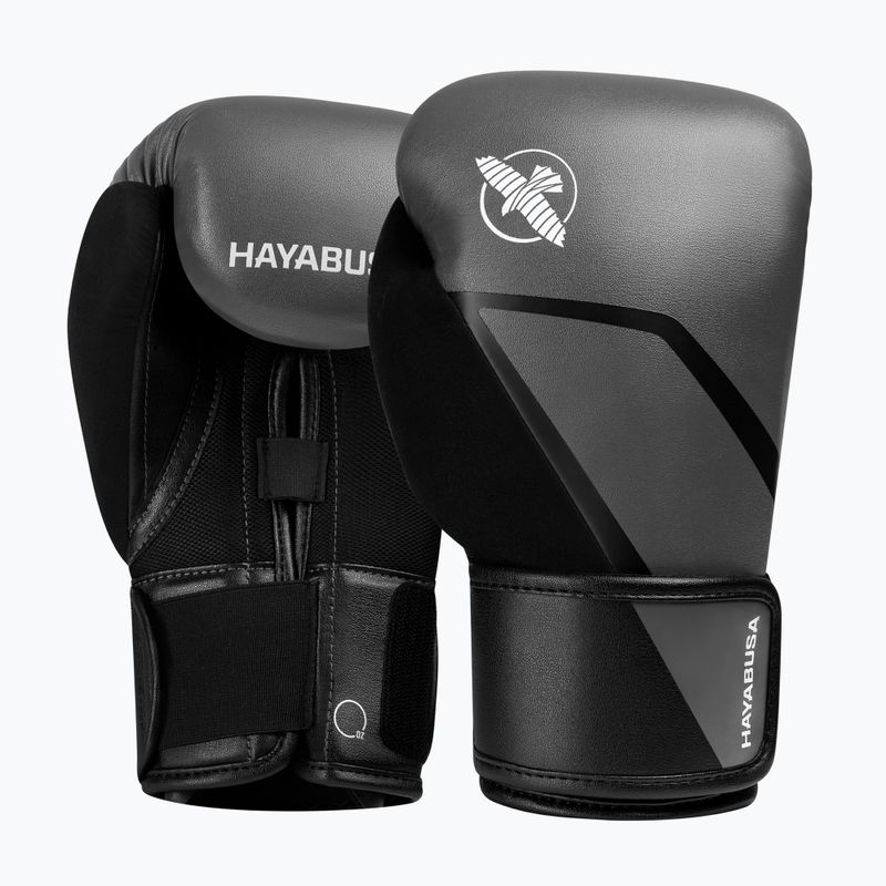 Боксерські рукавички Hayabusa E1 Boxing grey/black 2