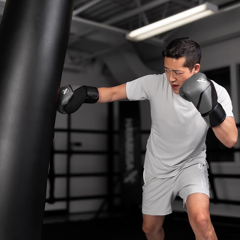 Боксерські рукавички Hayabusa E1 Boxing grey/black 15