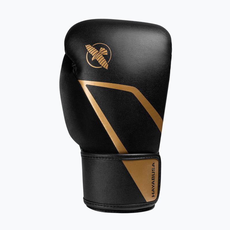 Боксерські рукавички Hayabusa E1 Boxing black/gold 3