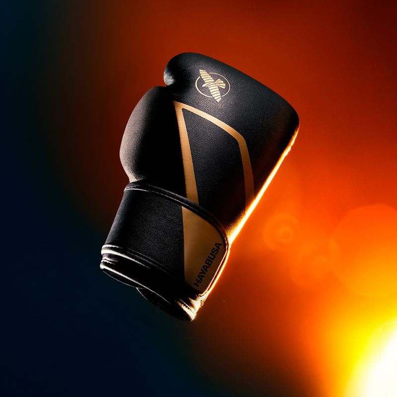Рукавиці боксерські Hayabusa E1 Boxing black/gold 8