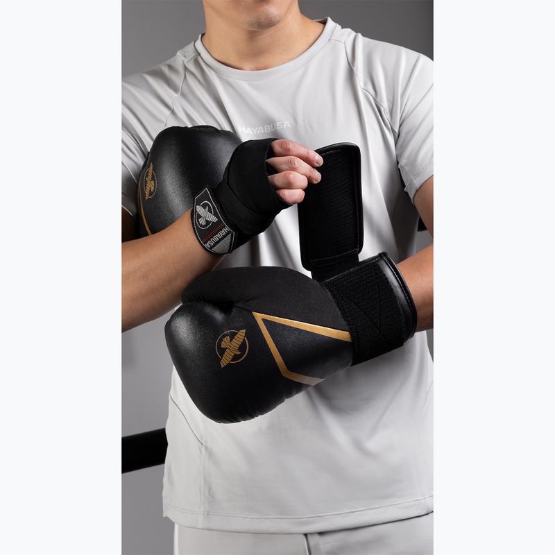 Боксерські рукавички Hayabusa E1 Boxing black/gold 11