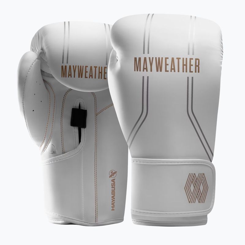 Рукавиці боксерські Hayabusa Mayweather Contender white/gold