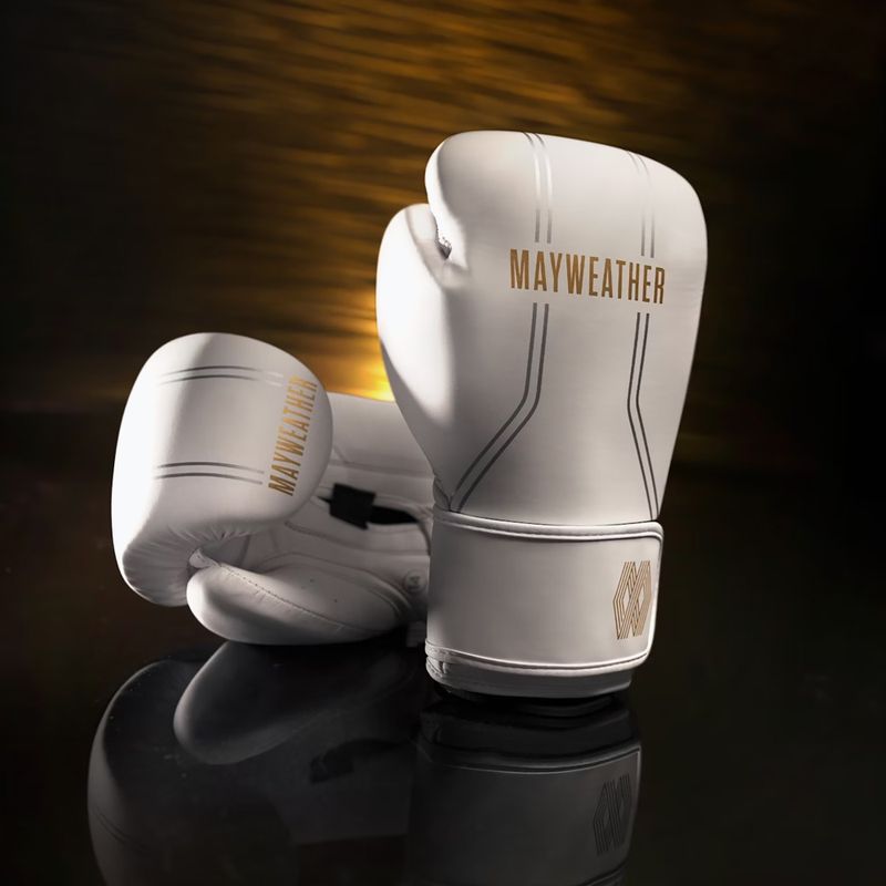 Рукавиці боксерські Hayabusa Mayweather Contender white/gold 2