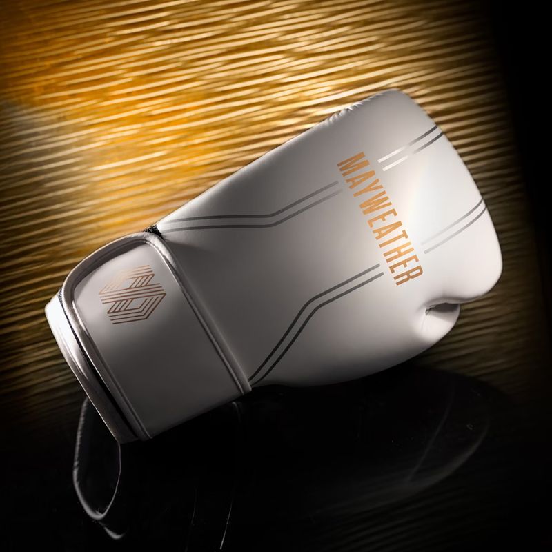 Рукавиці боксерські Hayabusa Mayweather Contender white/gold 3