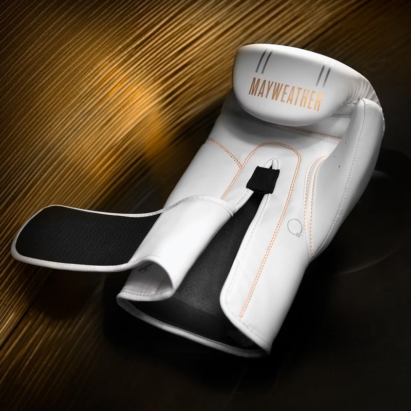 Рукавиці боксерські Hayabusa Mayweather Contender white/gold 4
