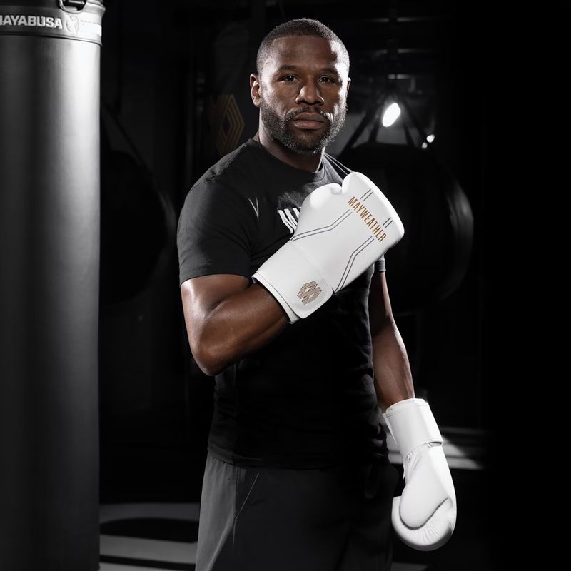 Рукавиці боксерські Hayabusa Mayweather Contender white/gold 5