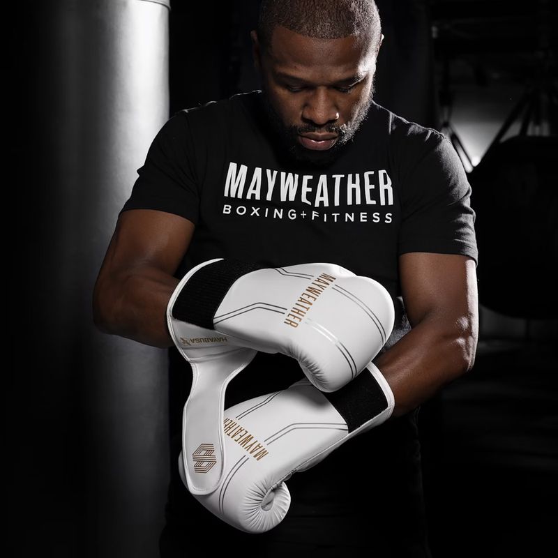 Рукавиці боксерські Hayabusa Mayweather Contender white/gold 6