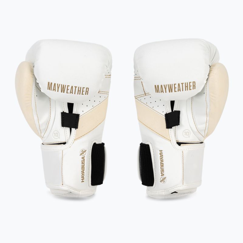 Рукавиці боксерські Hayabusa Mayweather Champ white/gold 3
