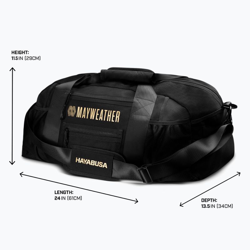 Сумка для тренувань Hayabusa Mayweather Mesh Gym Bag 70 л black/gold 3