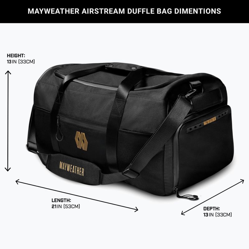 Сумка для тренувань Hayabusa Mayweather Airstream Duffle Bag 50 л black/gold 3