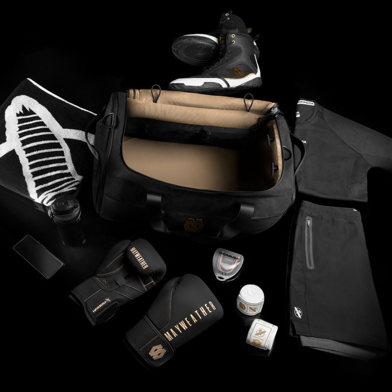 Сумка для тренувань Hayabusa Mayweather Airstream Duffle Bag 50 л black/gold 4