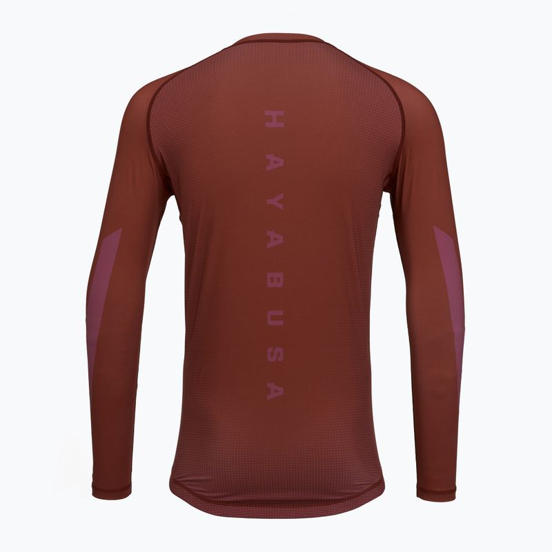 Чоловіча рашгард з довгим рукавом Hayabusa Core Rash Guard red 2