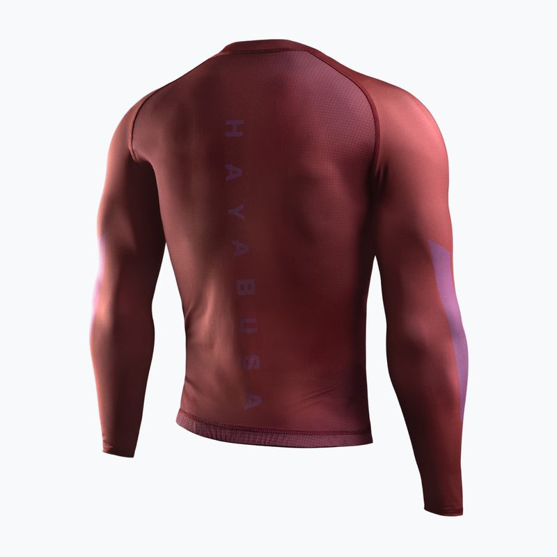 Чоловіча рашгард з довгим рукавом Hayabusa Core Rash Guard red 2