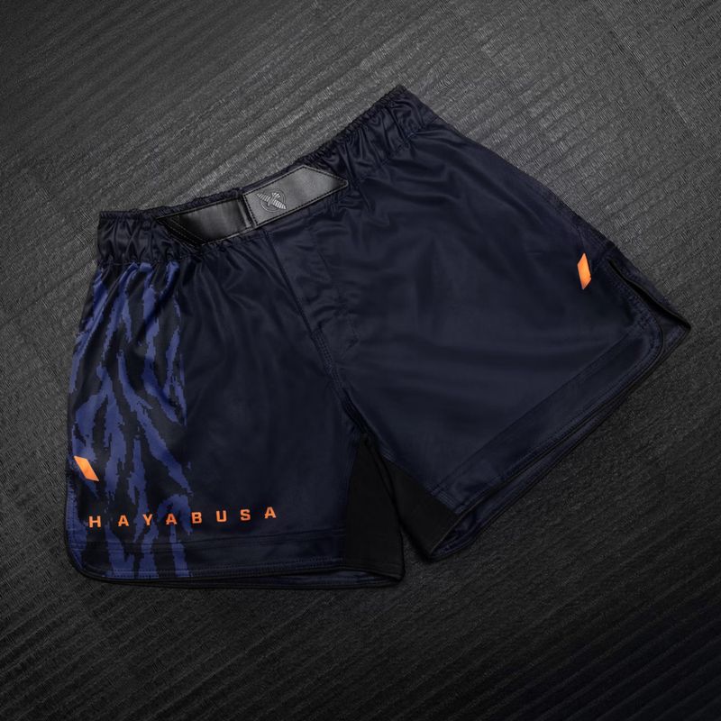 Шорти для тренувань чоловічі Hayabusa Apex Fight Mid navy/orange 3