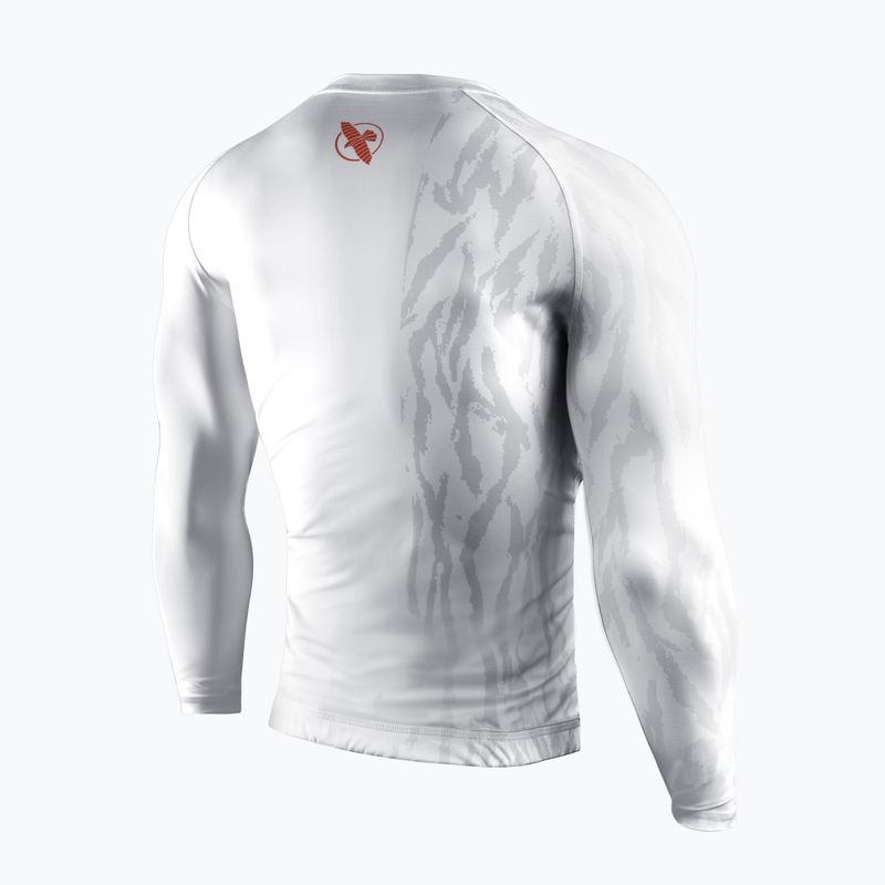 Рашгард лонгслів чоловічий Hayabusa Apex Rash Guard white/coral 2