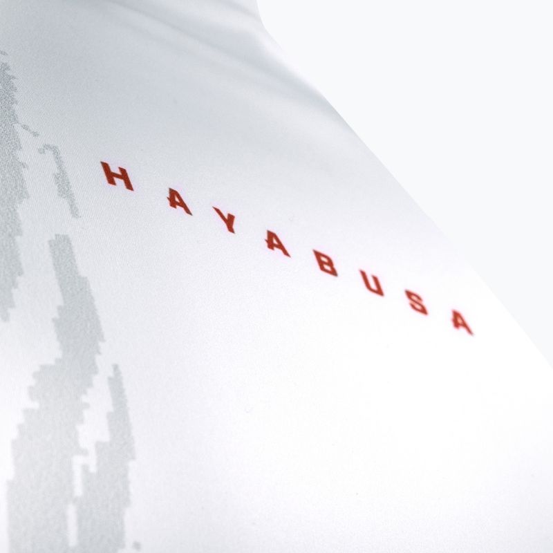 Рашгард лонгслів чоловічий Hayabusa Apex Rash Guard white/coral 6