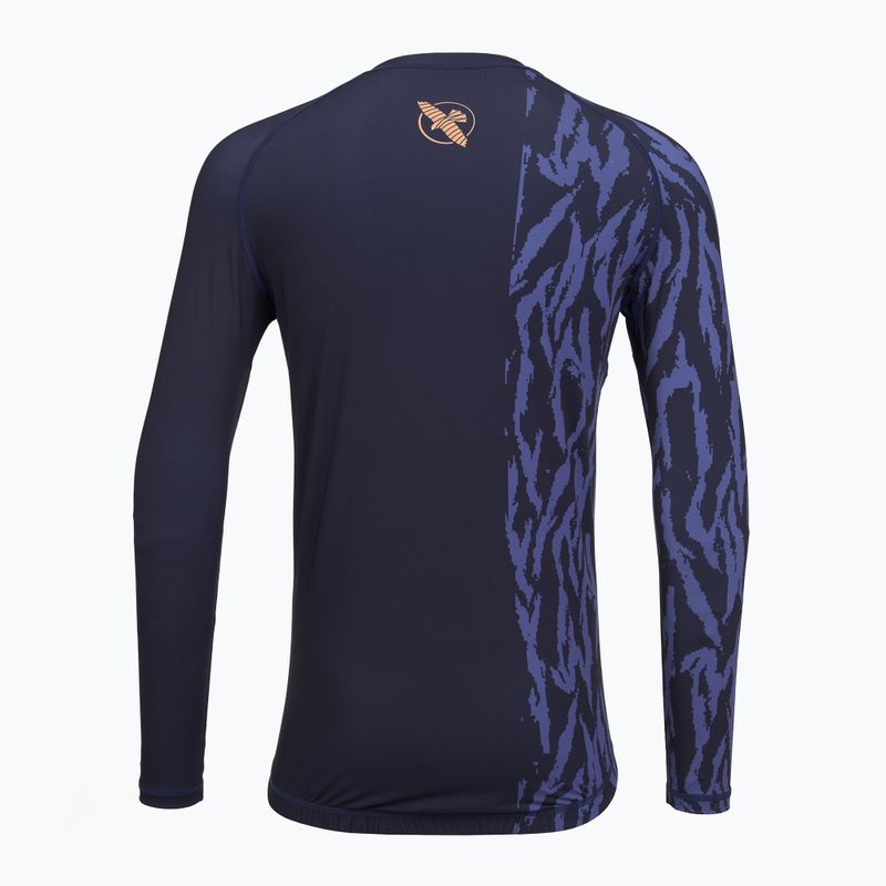 Чоловіча рашгард з довгим рукавом Hayabusa Apex Rash Guard navy/orange 2