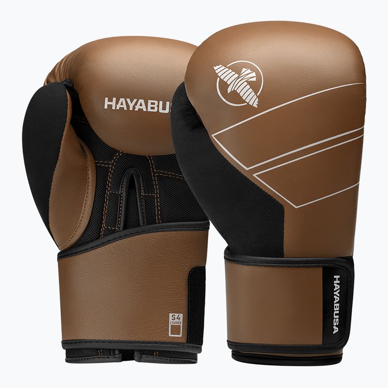 Боксерські рукавички Hayabusa S4 Leather golden brown