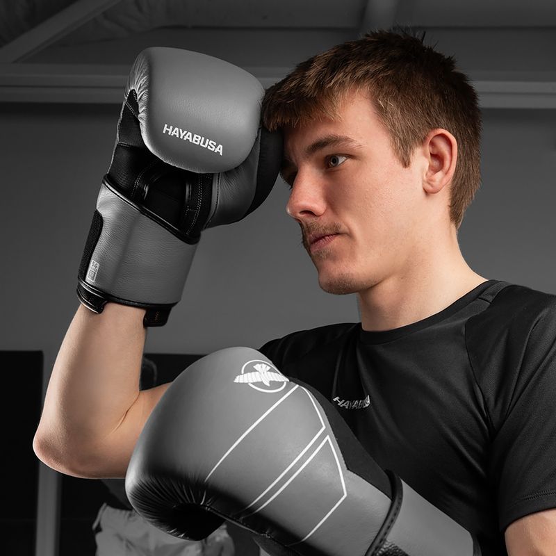 Боксерські рукавички Hayabusa S4 Leather grey 11