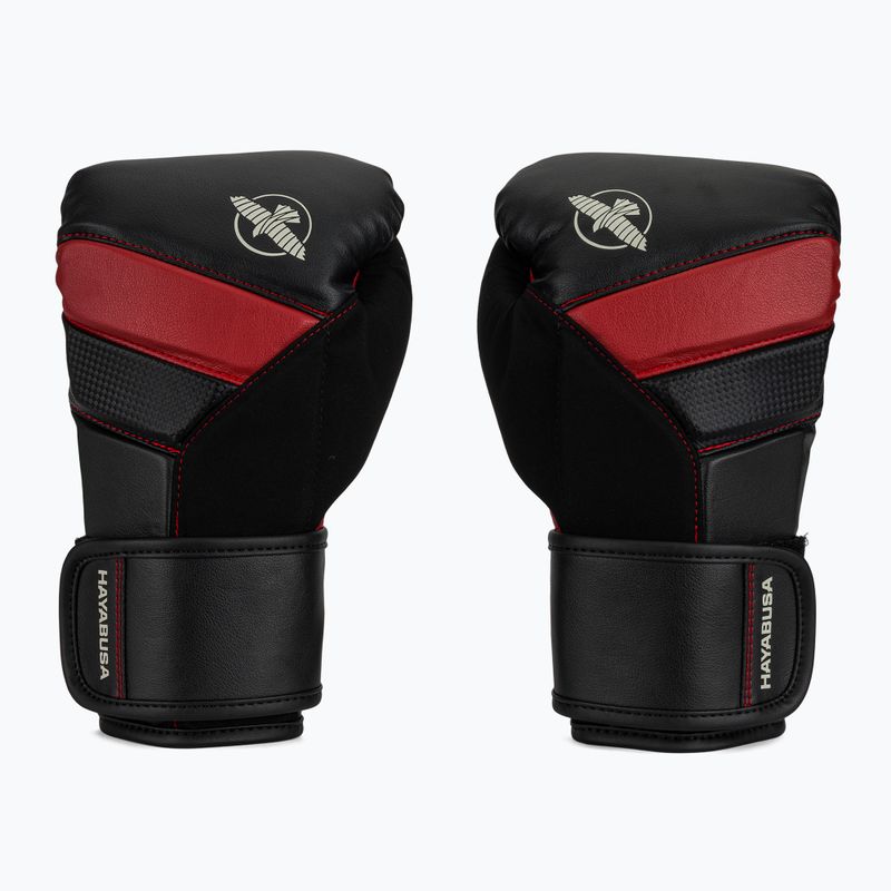 Рукавиці боксерські Hayabusa T3 black/red 2