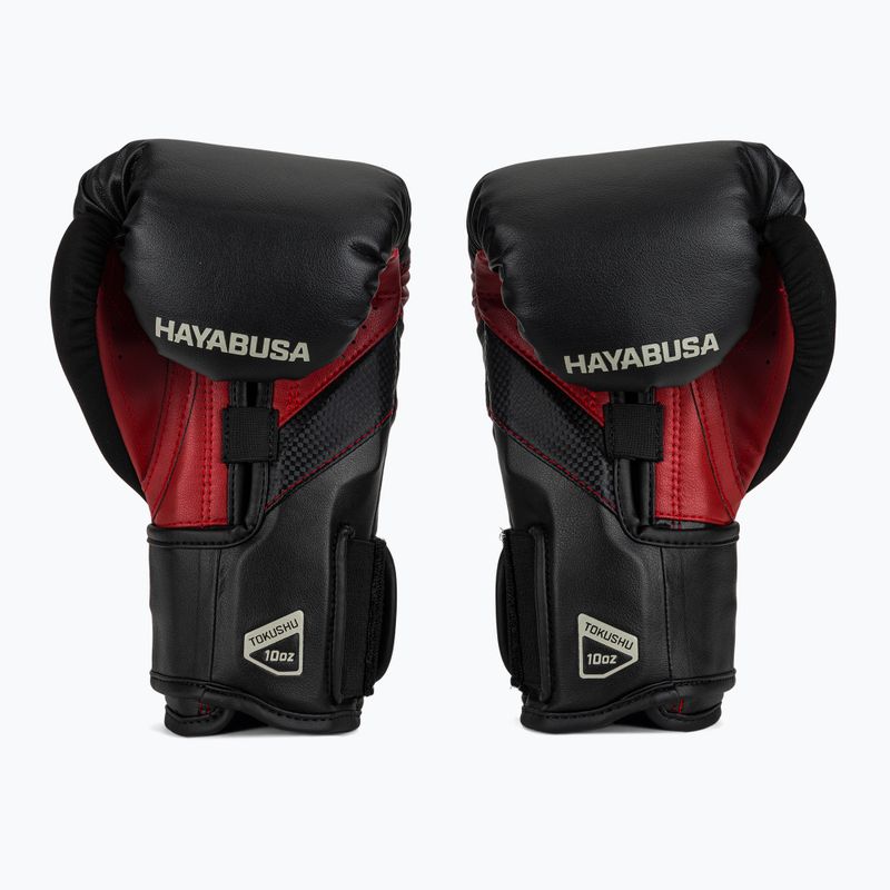 Рукавиці боксерські Hayabusa T3 black/red 3