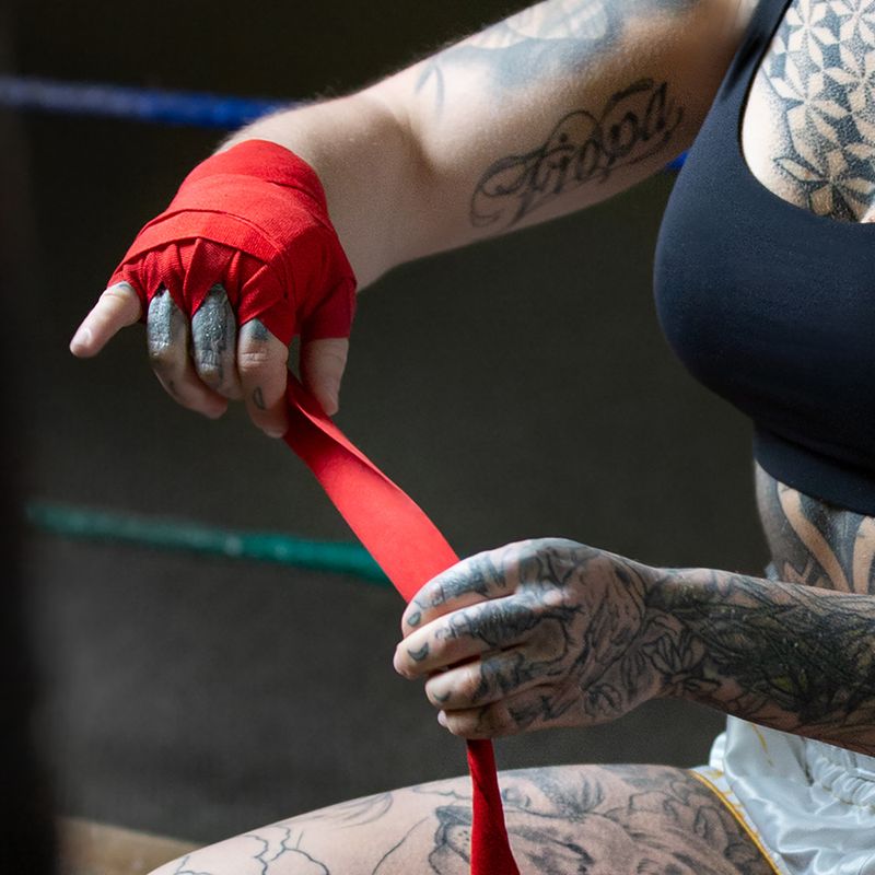 Боксерський бинт Hayabusa Perfect Stretch Handwraps 450 cm red 5
