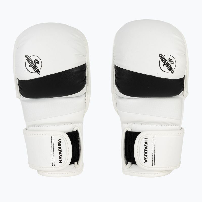 Рукавиці греплінгові Hayabusa T3 Hybrid white/black 2
