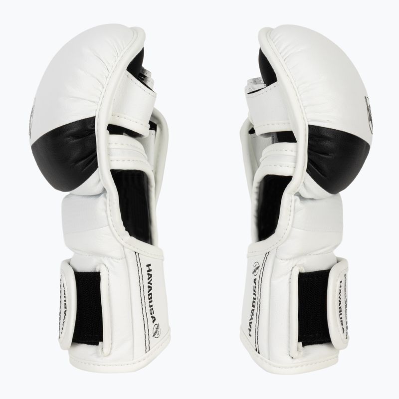 Рукавиці греплінгові Hayabusa T3 Hybrid white/black 4