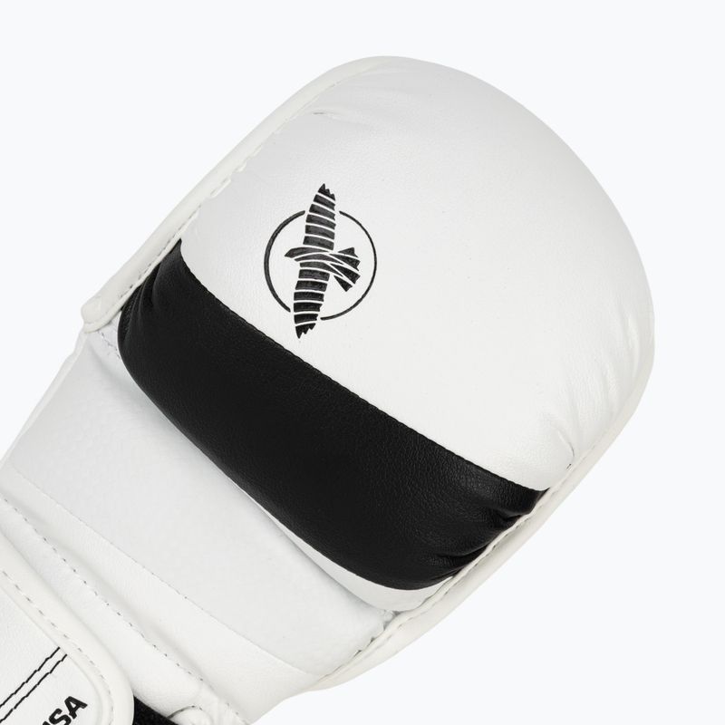Рукавиці греплінгові Hayabusa T3 Hybrid white/black 5