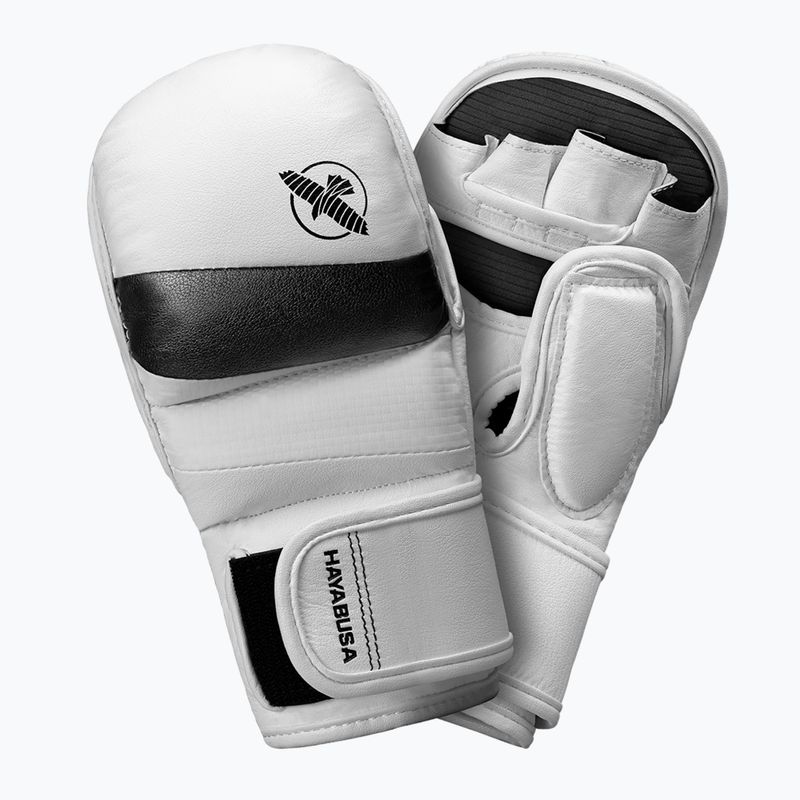 Рукавиці греплінгові Hayabusa T3 Hybrid white/black