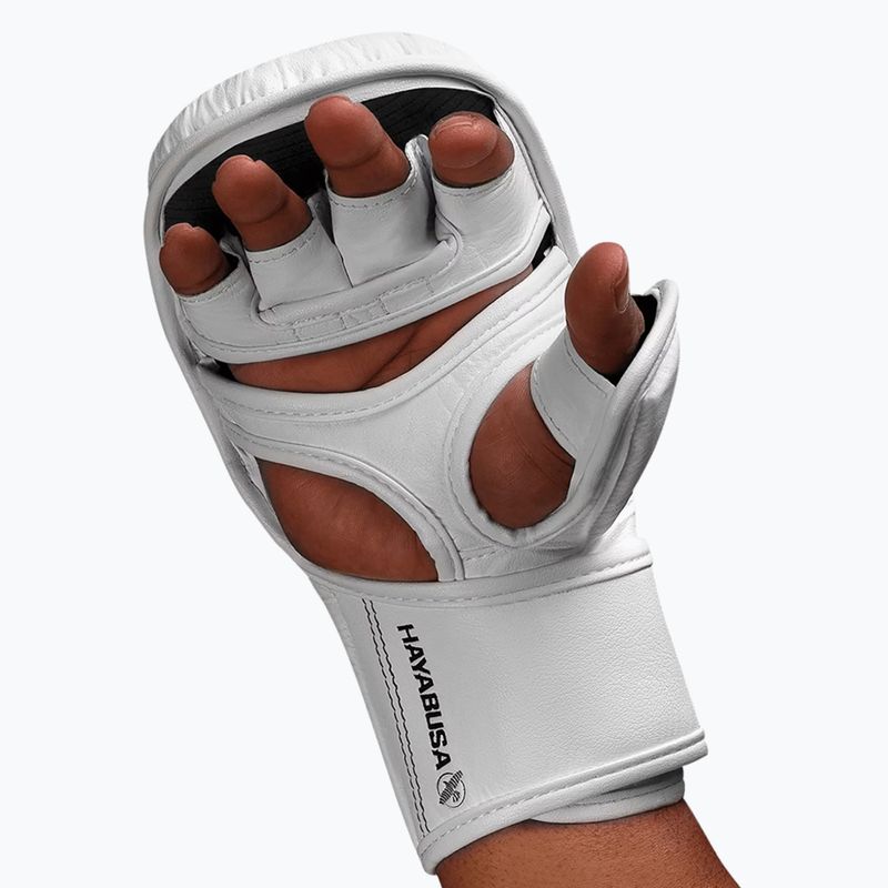 Рукавиці греплінгові Hayabusa T3 Hybrid white/black 6