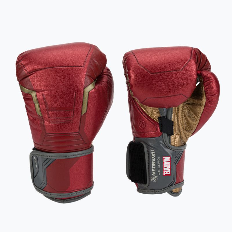 Рукавиці боксерські Hayabusa Iron Men червоні MBG-IM