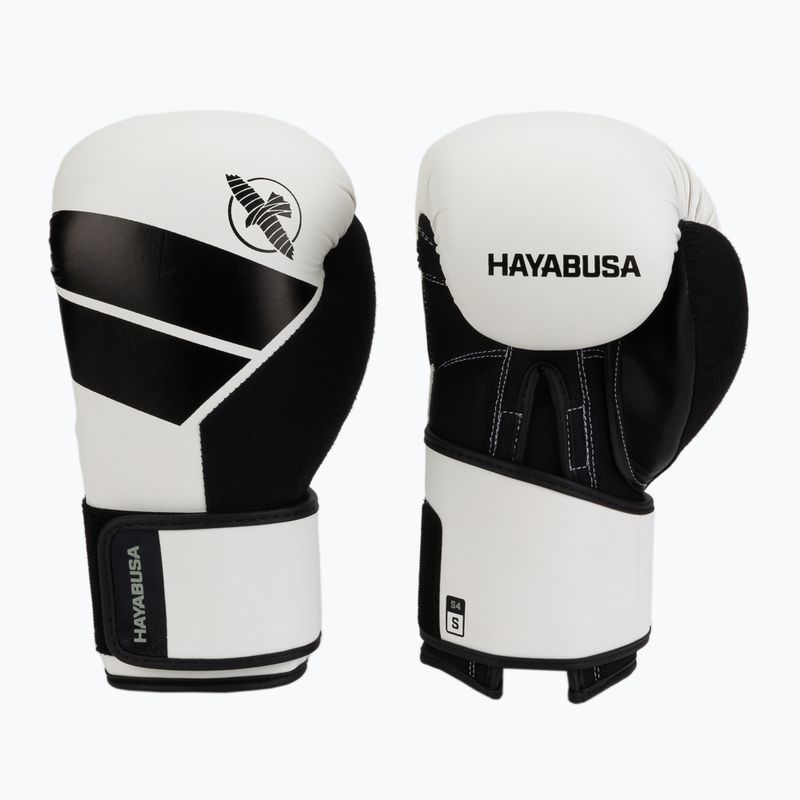 Рукавиці боксерські Hayabusa S4 чорно-білі S4BG