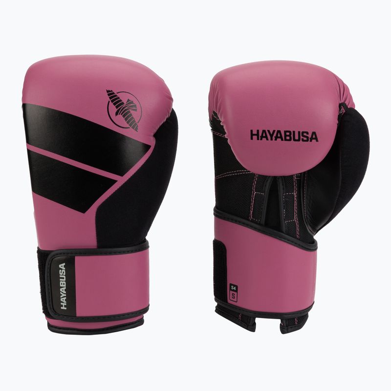 Рукавиці боксерські Hayabusa S4 рожево-чорні S4BG
