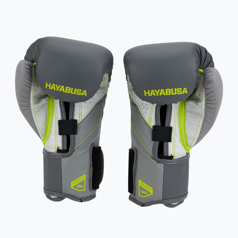 Рукавиці боксерські Hayabusa T3 сіро-жовті T314G 2