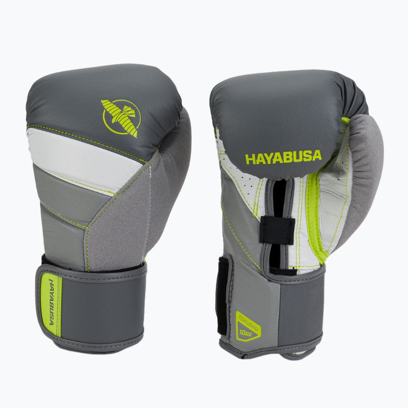 Рукавиці боксерські Hayabusa T3 сіро-жовті T314G 3