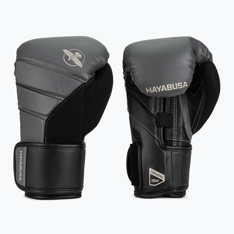 Боксерські рукавички Hayabusa T3 вугільно-чорні