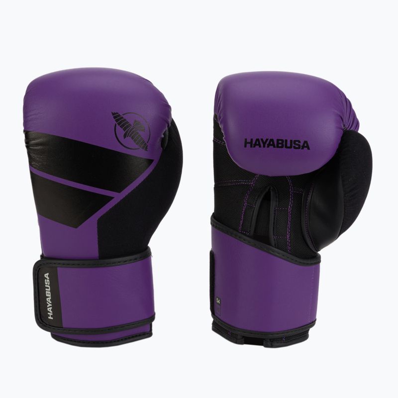 Рукавиці боксерські Hayabusa S4 фіолетово-чорні S4BG