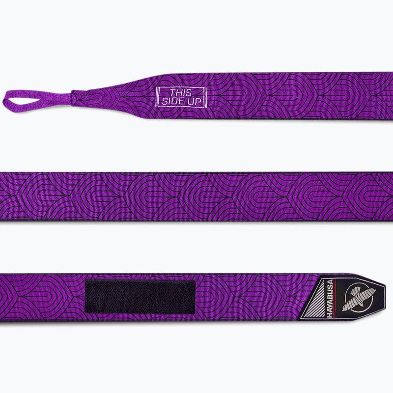 Боксерські бинти Hayabusa Perfect Stretch Printed 450 см фіолетовий лотос 3