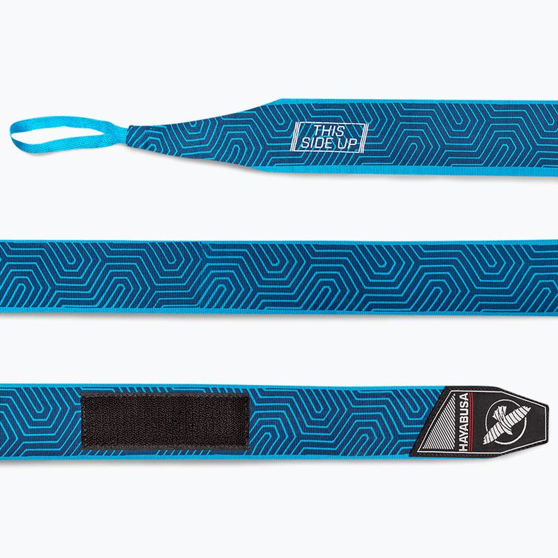 Боксерські бинти Hayabusa Perfect Stretch Printed 450 см синій гео 3