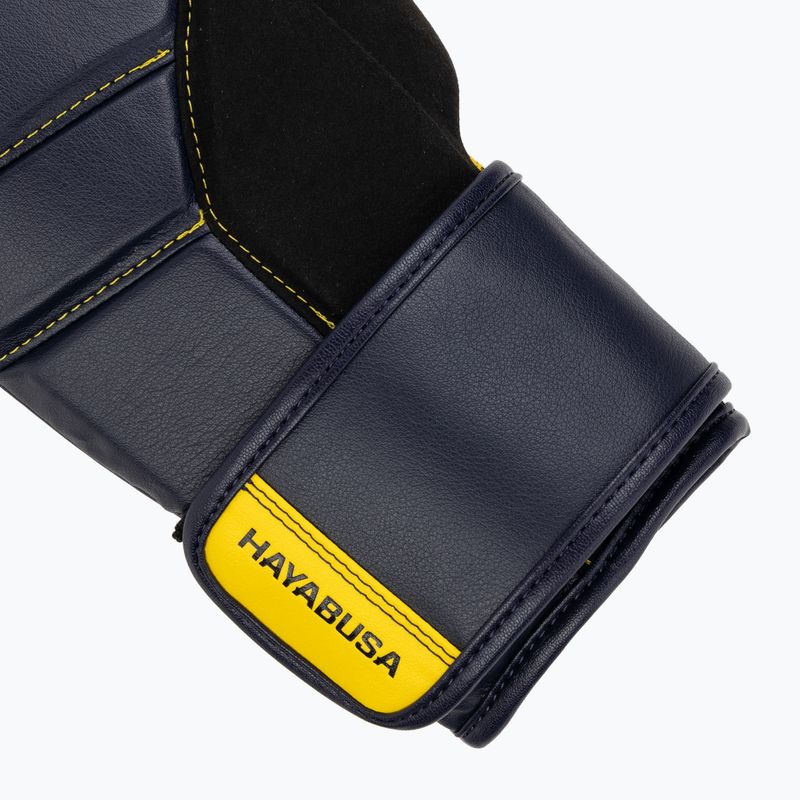 Рукавиці боксерські Hayabusa T3 navy/yellow 6