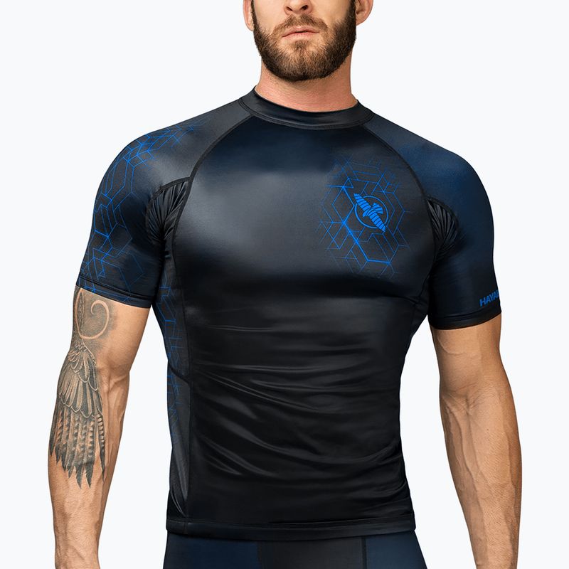 Рашгард чоловічий Hayabusa Geo Rashguard Shortsleeve blue