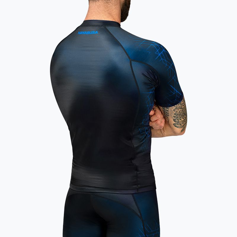 Рашгард чоловічий Hayabusa Geo Rashguard Shortsleeve blue 2